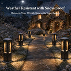 Landscape Pathway Lights Modern Black Path Light Cone LED Bollard Lighting Fixture Outdoor Sideway Lighting With Aluminum Housing Walkway Lamps Waterproof 3000k Lawn Light For Garden Yard House Park - Image 6