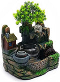 Desktop Rockery Waterfall Fountain, Tabletop Mini Rockery Crafts, Indoor Fountain Rock Resin Ornament,Living Room Desktop Bonsai Ornaments,Home Interior Decoration Resin Craft by JUOPTGJ