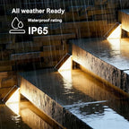 JEJOT 16 Pack Solar Step Lights Outdoor Waterproof, Solar Stair Light,Gray - Image 5
