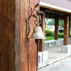 Cast Iron Dinner Bell for Outside, Cast Iron Decorative Door Bell, Decoration Hanging Hand Bell - Hanging Dinner Bell for Playhouse Outside, Decoration - Image 5