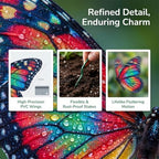 50/100/200 Pcs Butterfly Garden Stakes, 3D Artificial Butterflies for Flower Arrangements & Bouquets, Waterproof Decorative Garden Stakes for Outdoor Yard Decor (50, 5.9in) - Image 3