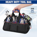 WORKPRO 16-inch Wide Mouth Tool Bag with Water-Proof Molded Base - Image 3
