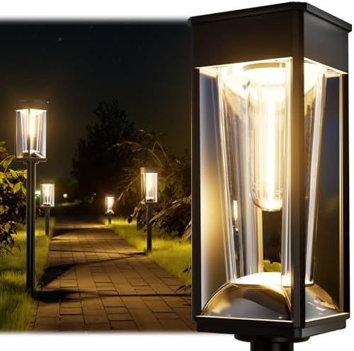 BITPOTT Solar Pathway Lights, 12 Pack, 2 Color Modes, IP65 by BITPOTT