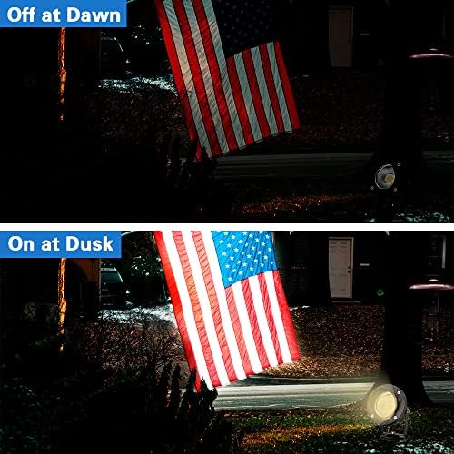 20W Led Spotlights Outdoor Landscape Lights,Low Voltage Led Landscape Lighting, 12V ~24V AC/DC Waterproof Landscape Spotlights with Stake for Tree Flag Lights 3000K Ultra Warm White (4Pack) - Image 5