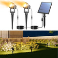 APONUO Solar Spot Lights - Outdoor 2-in-1 Solar Landscape Uplights, Dusk to Dawn, IP65 Waterproof, 9.8ft Cable, Warm White by APONUO