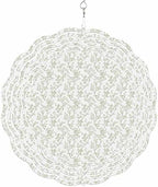 Wind Spinners for Yard Garden, Green Sage Leaves Branches Flower 3D Stainless Steel Round Hanging Spinners Indoor Outdoor Kinetic Yard Art,12 Inch, Spring Botanical - Image 6