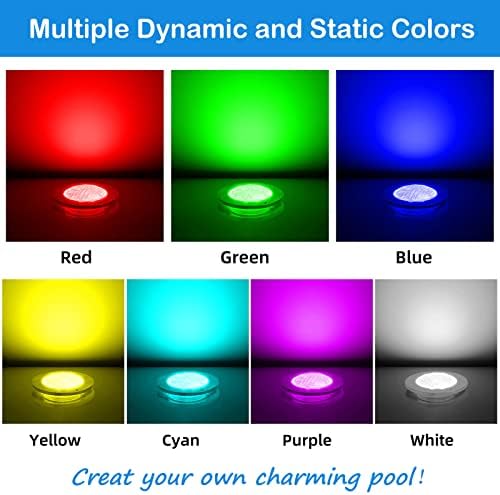 Pool Lights for Inground Pool, 54W 10 Inch Large LED Multicolor Inground Pools Led Light with 150 Foot Cord for Wet Niche, APP & Remote Control - Image 2