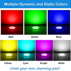 Pool Lights for Inground Pool, 54W 10 Inch Large LED Multicolor Inground Pools Led Light with 150 Foot Cord for Wet Niche, APP & Remote Control - Image 2
