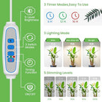 Aokrean 6.3in Grow Lights for Indoor Plants,6000K Full Spectrum Plant Light - Image 4