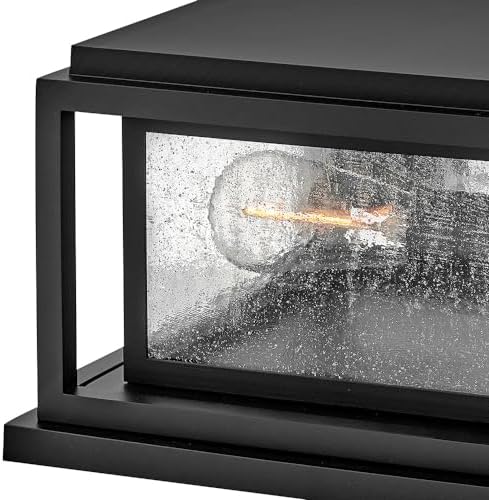 Hinkley Republic Small Pier Mount Lantern, Low Voltage Black - Image 4