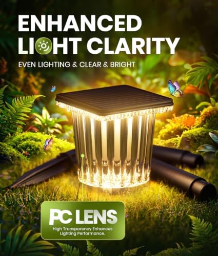 ALFIOT Solar Pathway Lights, 12 Pack, Warm&Cool White, IP65 - Image 6