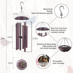 Personalized Memorial Soldier Wind Chimes for Loss Comrade-in-arms - Image 3