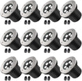JESLED 12 Pack Low Voltage Landscape Lights, 6000K LED Well Lights by JESLED