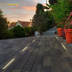 LUMENGY Paver Light Slim 0.5x14 Inch(0.55x13.77) 2700K Warm White, Glare-Free Linear Lighting for Driveways, Walkways and Paver Borders, 12V Hardwired, IP67 Waterproof, Drive-Over Rated - Image 3