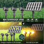 CLY Solar Landscape Spotlights, 3 in 1 Solar Lights Outdoor IP66 Waterproof - Image 5