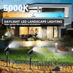 30W Flag Spot Lights Outdoor 120V Dusk to Dawn,5000K Cool White LED Landscape light Plug in with Photocell Sensor Bright Flag Pole Light for Yard Tree Garden Landscape Lighting with 6FT Cord (2) - Image 4
