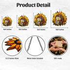 Cute Sleeping Hedgehog Acrylic Suncatcher - Image 2
