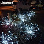 Anordsem Solar Firework Lights Outdoor Garden Sparkler Lights 6 Pack White - Image 2