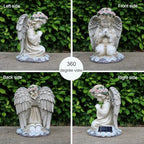 Solar Angel Garden Statues Outdoor,Garden Angel,Praying Angels Figurines - Image 2