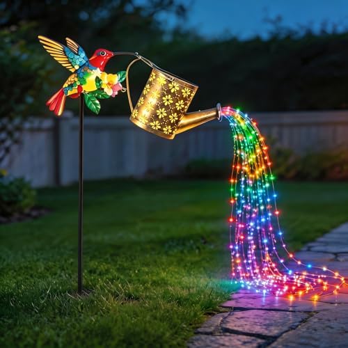 1/2pcs Hummingbird Outdoor Solar Light, 3500K 800LM IP44 Outdoor Decorative Warm White/Colored Lantern, Cute Hanging Garden Lantern, Suitable for Courtyards, Lawns (2, Warm White) - Image 3