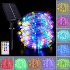 Afirst 66FT Solar Rope Lights Outdoor Waterproof, Remote & Timer & Multi Lighting Modes Fairy Lights 200 LEDs Tube Lights for Christmas Garden Patio by Afirst