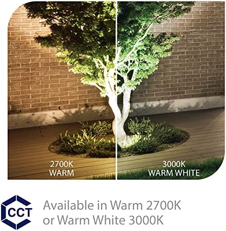WAC Landscape Lighting, LED 12V Small Size Accent Light with Adjustable Beam Angle and Integral Brightness Control 50-420 Lumens 3000K Warm White Built-in LED in Bronze - Image 5