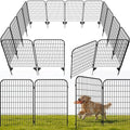 AMAGABELI 8 Panels 46 in(H) X 21 ft(L) Decorative Garden Fence Gate,No Dig Dog Fence Outdoor for Yard,Rustproof Tall Garden Fencing Animal Barrier Metal Wire Panel Border for Flower Bed,Patio by AMAGABELI+GARDEN+%26+HOME