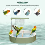 Parrot Bathtub Bird Automatic Bath Shower,Large Bird Shower Fountain Indoor Bathtub with Running Water, Contains USB and Pump,for Pet Birds, African Grey, Cockatiel, Conure, Budgie, Lovebird(Fashion) - Image 6