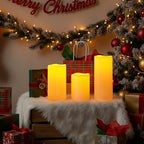 Amagic Waterproof Outdoor Flameless LED Pillar Candles with Remote Timer - Image 4