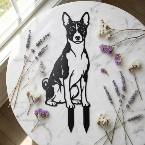 Dog Metal Garden Stake - Weatherproof Dog Silhouette Yard Art, Decorative Outdoor Sign for Lawn & Patio, Heartfelt Gift for Rough Collie Lovers(Jump,14") - Image 4