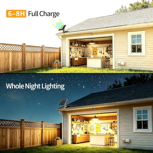 intelamp Solar Pendant Lights, 1 Pack 4000mAh for Chicken Coop & Shed - Image 2