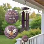 Personalized Guitar Memorial Wind Chimes for Loss of Loved One - Image 2