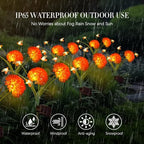 Solar Garden Lights, 8 Pack Solar Swaying Bee Lights with Flowers, Waterproof Firefly Light Outdoor for Garden Patio Yard Pathway Fall Decoration, Gifts for Women Mother's Day - Image 5