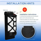 Aityvert Solar Flame Lights Outdoor, Waterproof Flickering Flame Solar Lights Dark Sensor Auto On/Off 66 LED Solar Powered Wall Mounted Night Lights Lattice Design for Patio Deck Driveway - Image 3