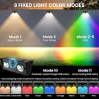 SOLPEX Solar Fence Lights Outdoor, Color Changing,Waterproof IP65, 8 Pack - Image 3