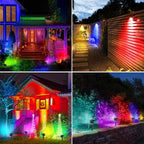 Peasur Solar Spot Lights Outdoor Color Changing, Halloween RGB Spotlights - Image 5