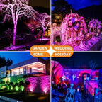 Spotlight Outdoor RGB Spot Lights 10W LED Landscape Lights Spot Lights Outdoor with 16 Color Changing for Yard Garden Decor, Landscape Lighting with Remote IP67 Waterproof (6) - Image 7