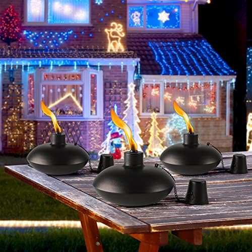 ZSZMFH 6 Pack Metal Table Top Torches,18 oz Citronella Torches for Outside - Image 7