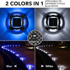 AGPTEK Solar Driveway Lights Outdoor 12 Pack, 2 Color Modes LED Deck Dock - Image 2