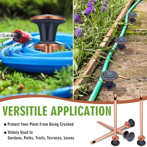 Tandefio 5 Pcs Garden Hose Guide Stake 17 Inch Heavy Duty Decorative - Image 4