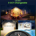 ALUSSO Motion Sensor Outdoor Lights, 40W 4000LM Flood Lights Outdoor 120V - Image 3