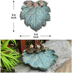 MUMTOP Bird Bath for Outdoors, Resin Garden Frogs Birdbath Bowl Yard Decor - Image 5