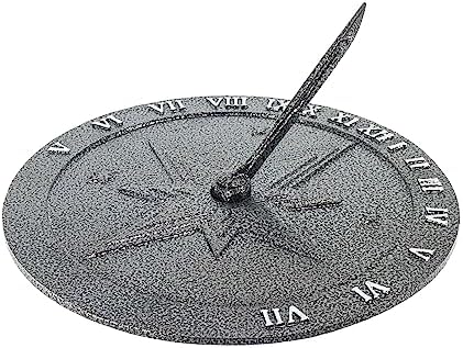Montague Metal Products Roman Numeral Sundial - Garden Decor - Garden Clock - Image 5