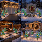 Solar Christmas Tree Lights Decorations-Waterproof XS Pathway Lights,4 Pack - Image 7