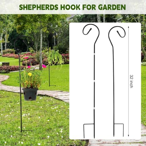 Hicarer 48 Pcs 32" Small Shepherds Hooks for Outdoor - Image 2