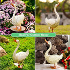 Goodeco Goose Statue for Garden Decor - Outdoor Figurine for Yard Porch - Image 6