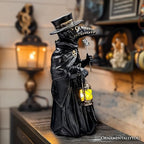 OrnamentallyYou Plague Doctor Creepy Home Figurine, 8" LED Haunted Halloween House Statue - Image 3