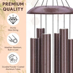 Personalized Memorial Wind Chime, Metal Wind Chime Deep Tone - Image 5