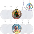 Sublimation Wind Spinner Blanks, 10 Pack Round Aluminum Blanks, 8 Inch by Unknown