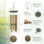 Astarin's Tree of Life Wind Chimes Sympathy Gift Outdoor Remembrance Garden - Image 2